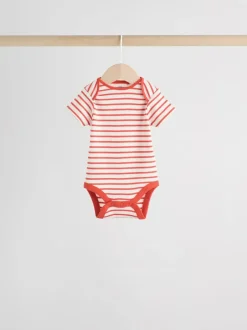 Next Bright Stripe Short Sleeve Baby Bodysuits 5 Pack Sale