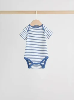 Next Bright Stripe Short Sleeve Baby Bodysuits 5 Pack Sale