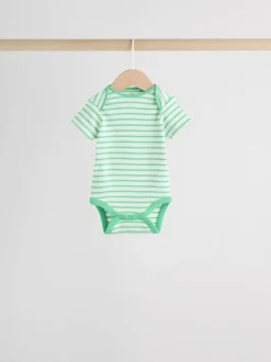Next Bright Stripe Short Sleeve Baby Bodysuits 5 Pack Sale