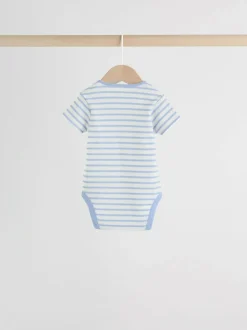 Next Bright Stripe Short Sleeve Baby Bodysuits 5 Pack Sale