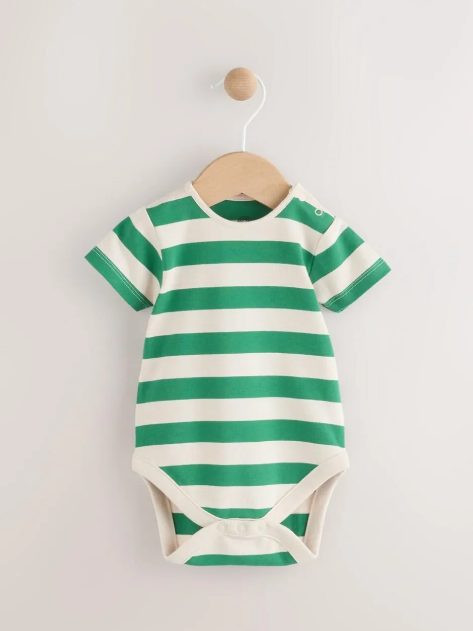 Next Baby Woven Dungaree and Bodysuit Set (0mths-2yrs) Bright Transport Best