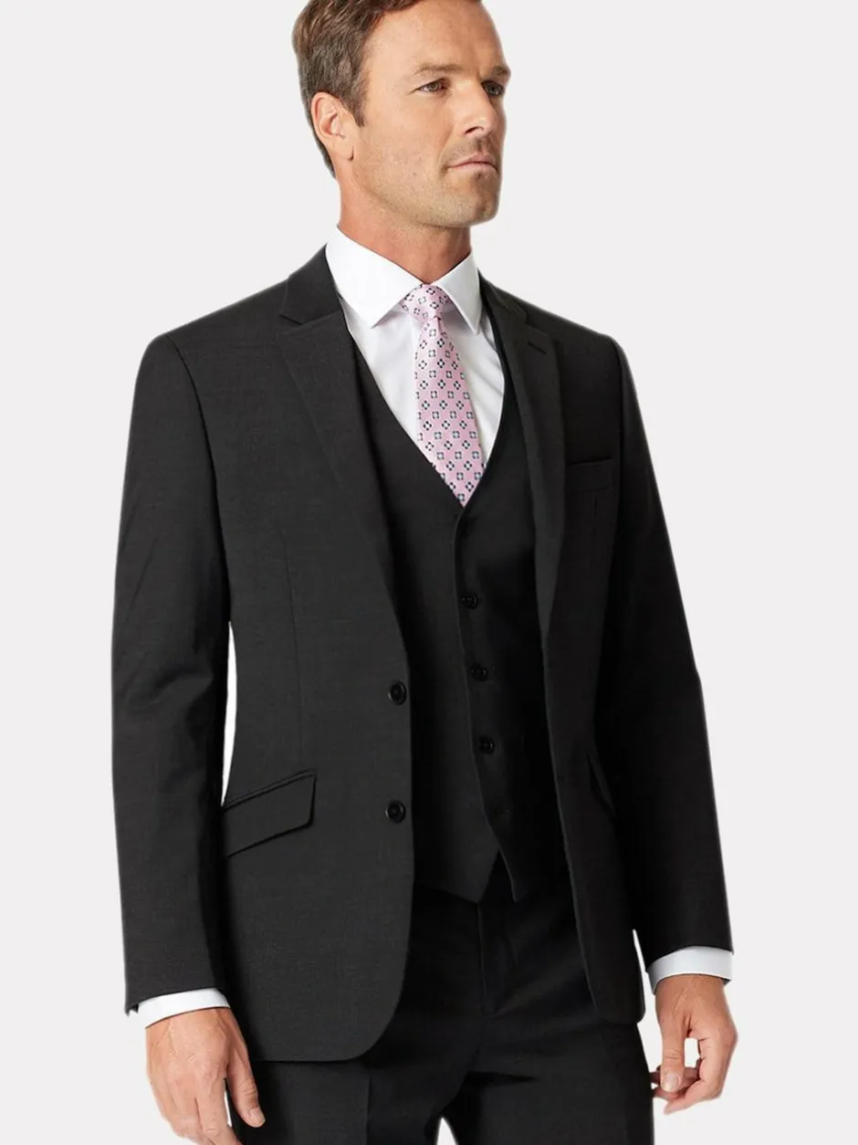 Brook Taverner Black White Suit Jacket Discount