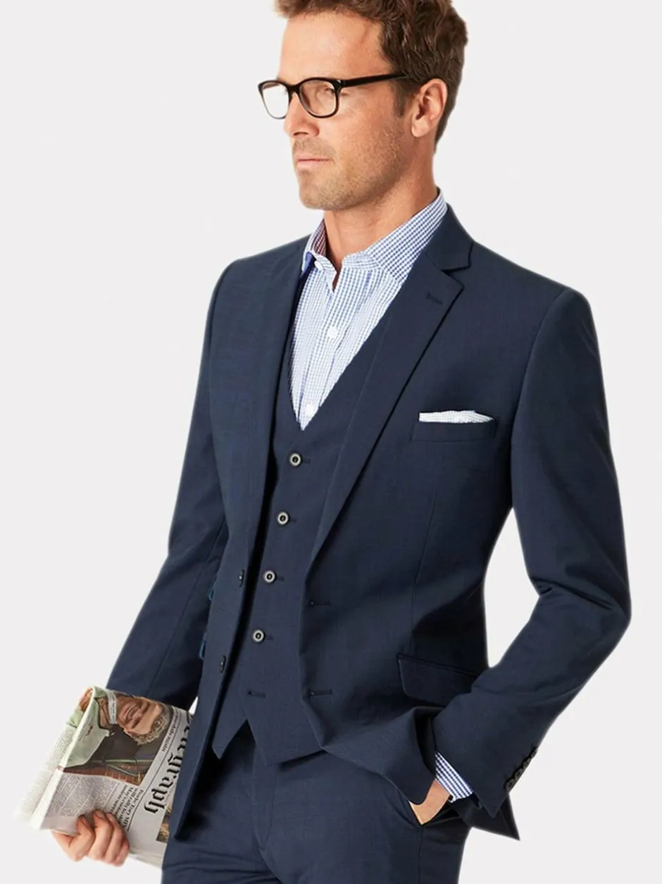 Brook Taverner Cassino Slim Fit Jacket Blue New