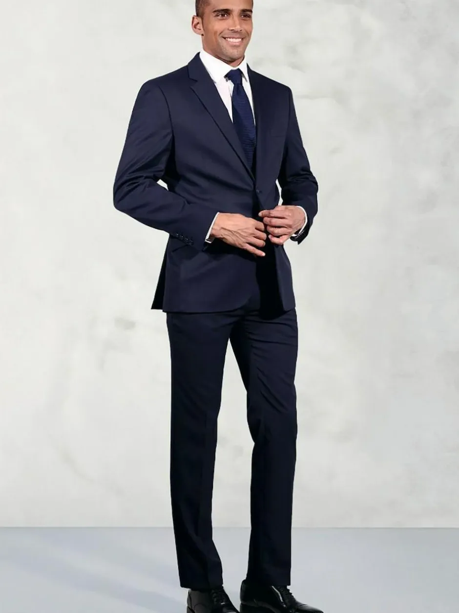 Brook Taverner Plain Suit Jacket Blue Hot