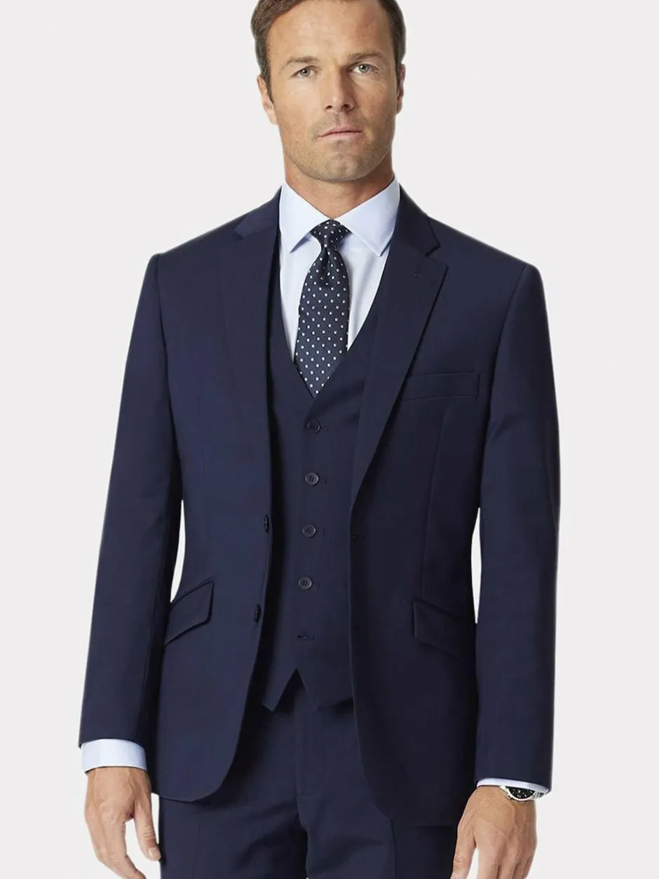 Brook Taverner Blue Suit Jacket New