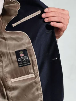 Brook Taverner Blue Wool Suit Jacket Best