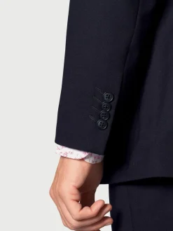Brook Taverner Wool Blend Suit Jacket Blue Clearance