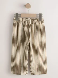 Next Brown & Ecru Stripe Lightweight Joggers (3mths-7yrs)