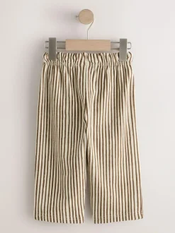 Next Brown & Ecru Stripe Lightweight Joggers (3mths-7yrs)