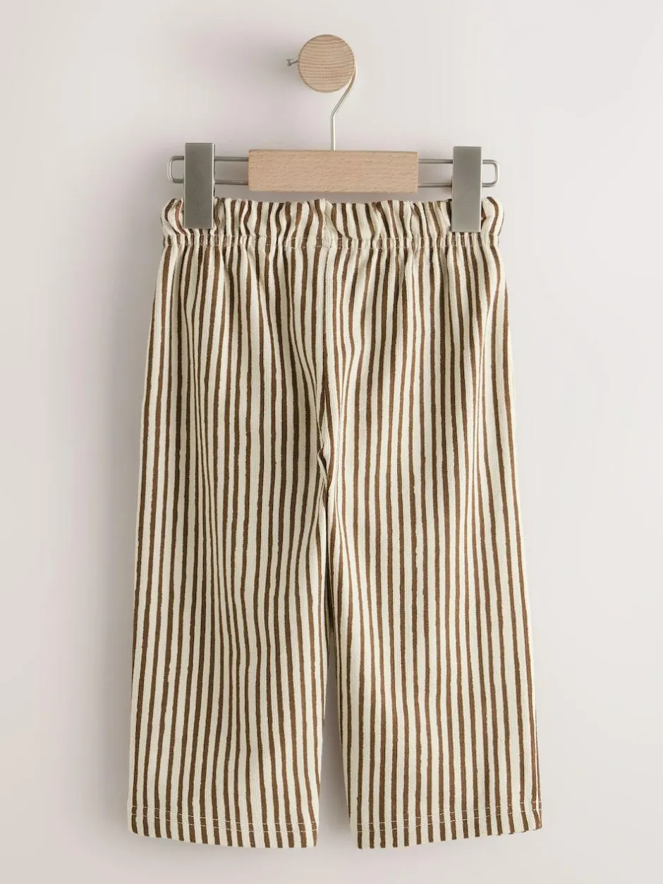 Next Brown & Ecru Stripe Lightweight Joggers (3mths-7yrs)