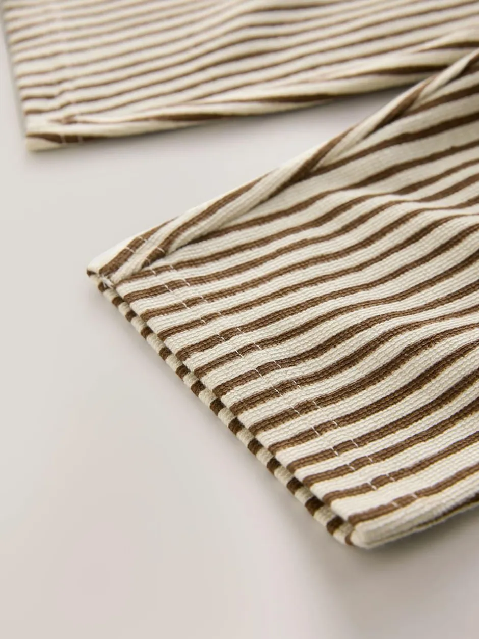 Next Brown & Ecru Stripe Lightweight Joggers (3mths-7yrs)