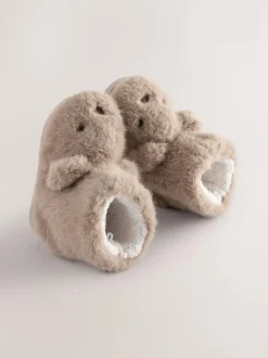 Next Brown Bear Warm Lined Slipper Boots Discount