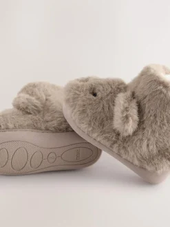 Next Brown Bear Warm Lined Slipper Boots Discount