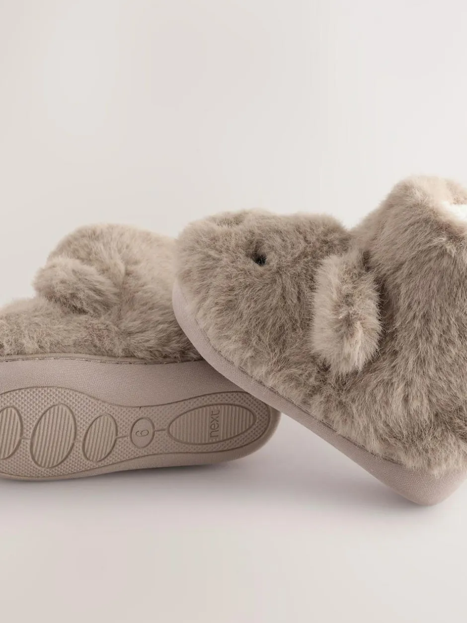Next Brown Bear Warm Lined Slipper Boots Discount