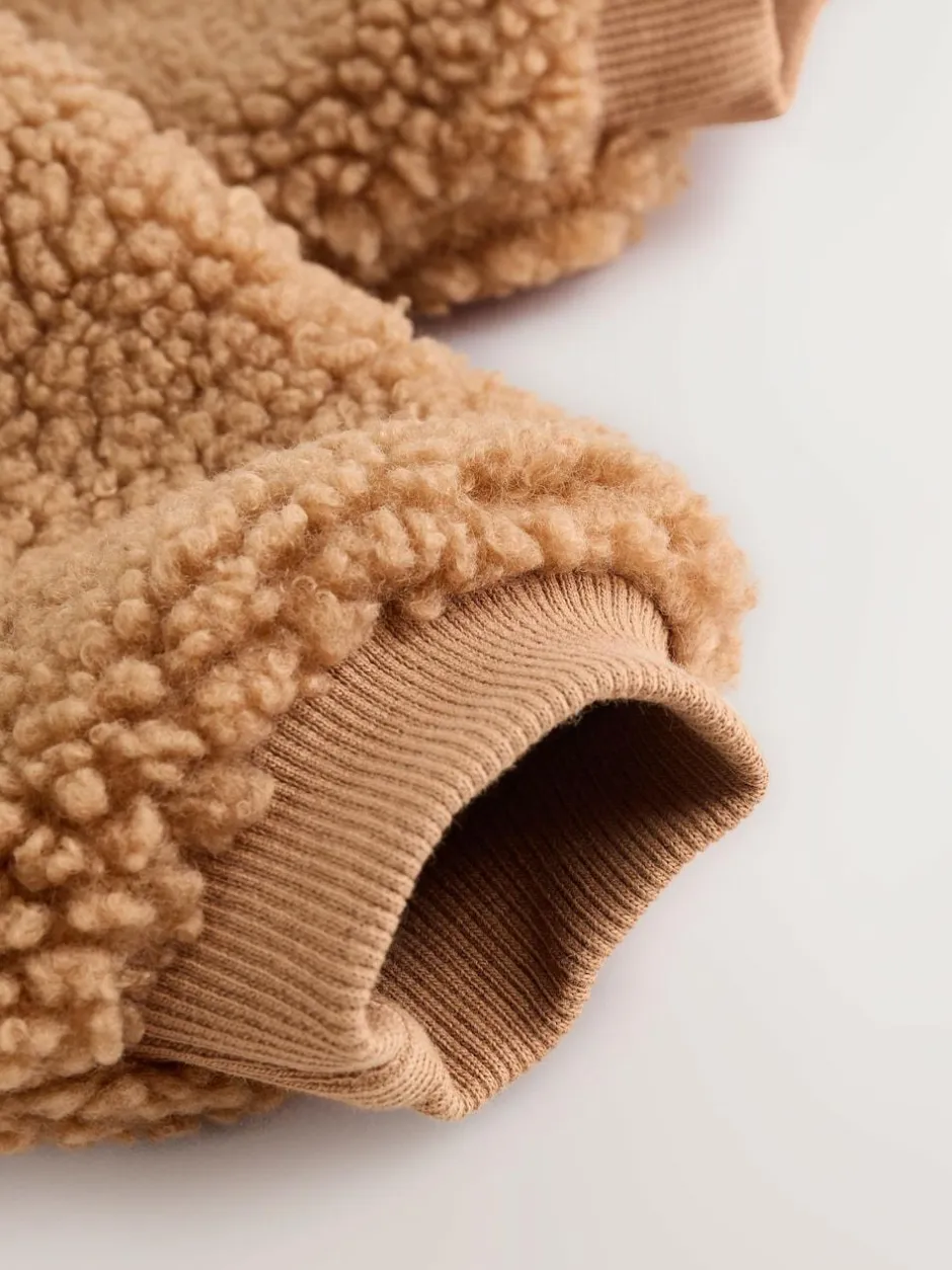 Next Brown Borg Hooded Baby Pramsuit Clearance