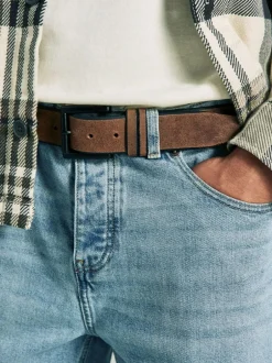 Next Brown Casual Leather Belt Outlet