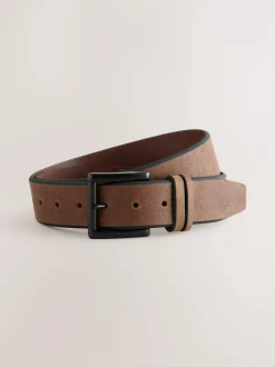 Next Brown Casual Leather Belt Outlet