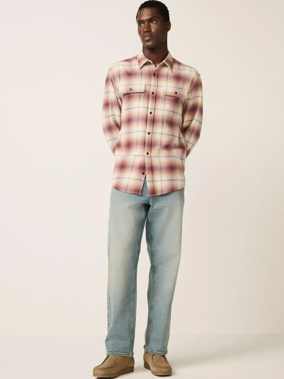 Next Check Long Sleeve Shirt Brown Sale