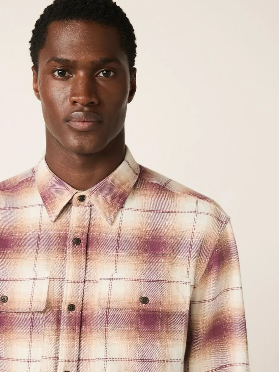 Next Check Long Sleeve Shirt Brown Sale