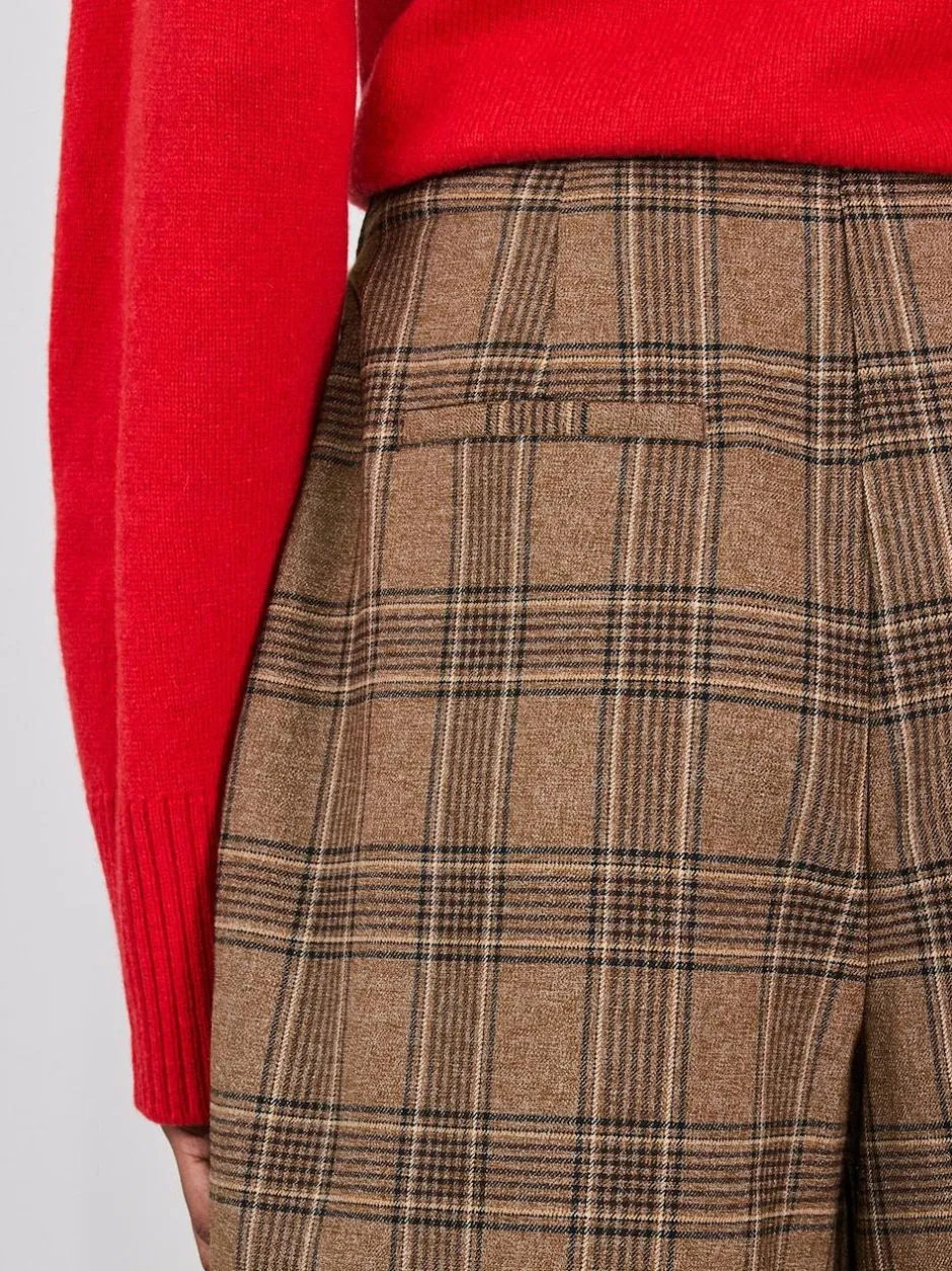 Next Brown Check Smart Culottes Hot