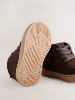 Next Wide Fit (G) Warm Lined Chukka Boots Brown Chocolate
