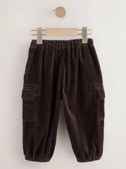 Next Corduroy Cargo Trousers (3mths-7yrs) Brown Hot