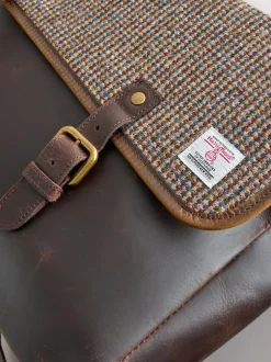 Next Brown Harris Tweed Messenger Clearance