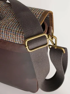 Next Brown Harris Tweed Messenger Clearance