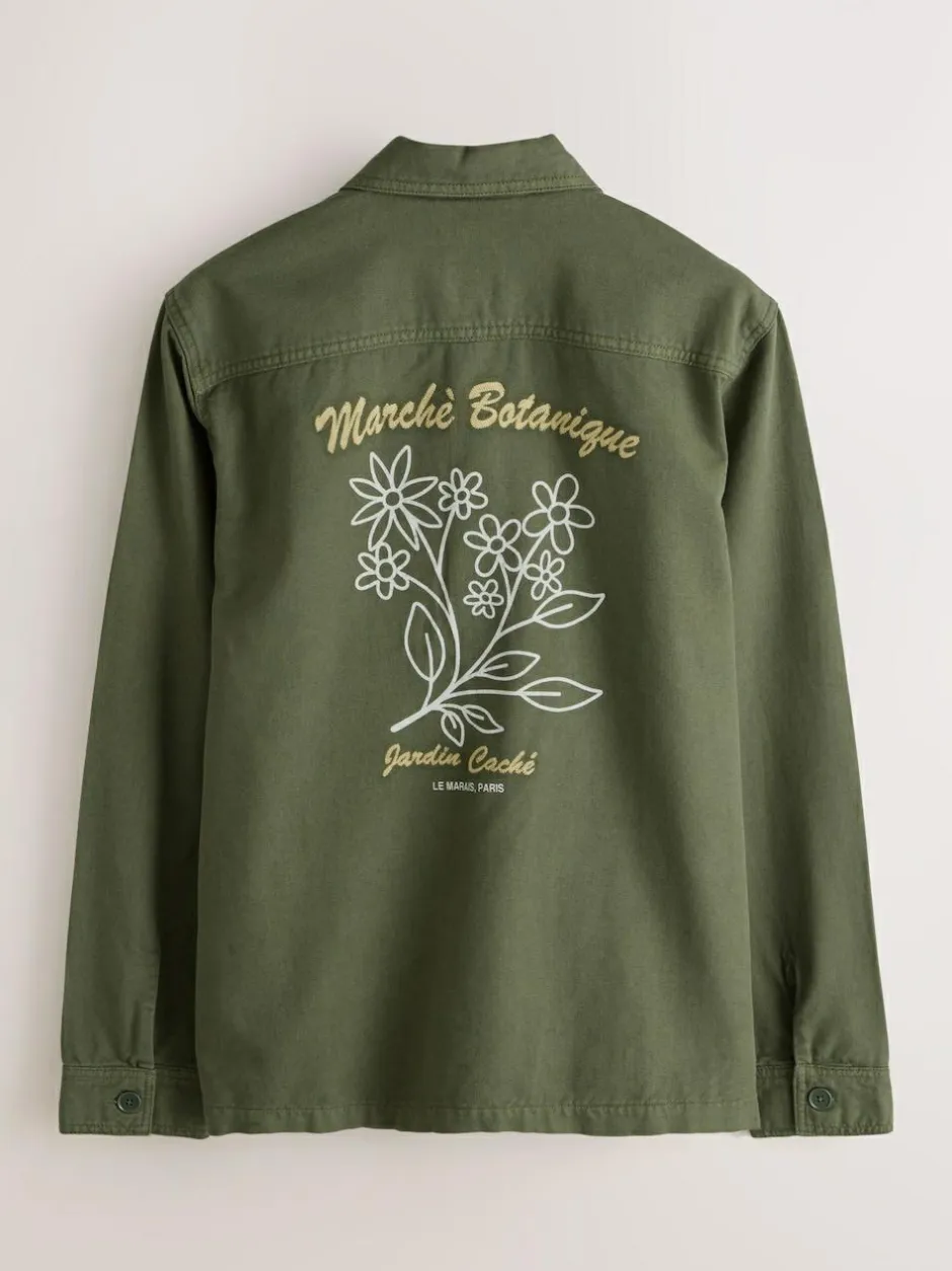 Next Brown Hem Pocket Shacket Sale