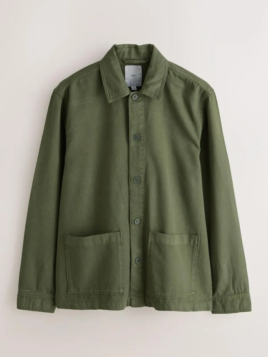 Next Brown Hem Pocket Shacket Sale