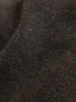 Next Herringbone Flat Cap Brown Discount