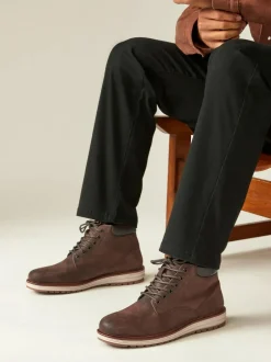 Next Leather Boots Brown Best