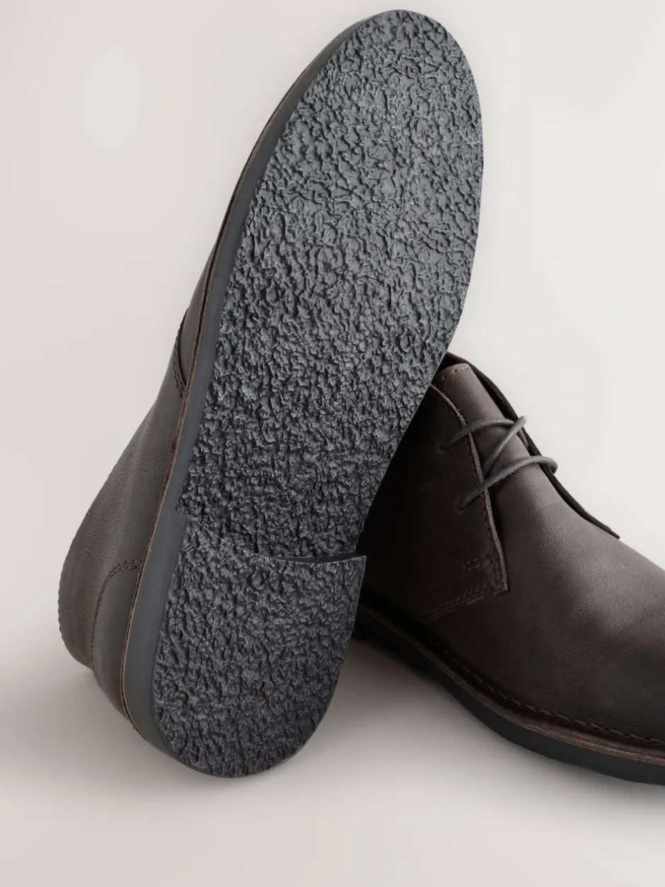 Next Leather Desert Boots Brown Online