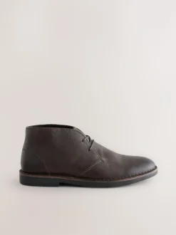 Next Leather Desert Boots Brown Online