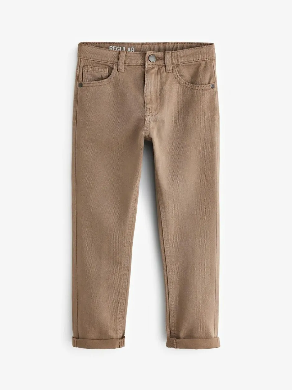Next Brown Regular Fit Stretch Jeans (3-17yrs) Online