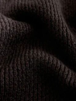 Next Regular Fit Textured Crew Jumper Brown Online