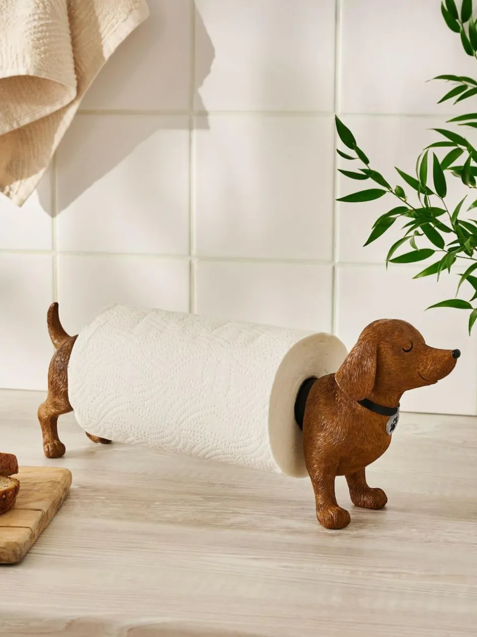 Next Brown Sausage Dog Kitchen Roll Holder Outlet
