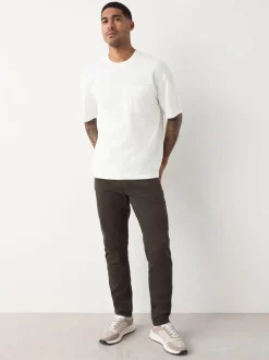 Next Brown Slim Fit Comfort Stretch Jeans Hot