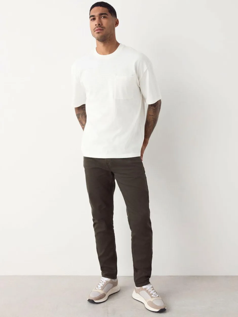 Next Brown Slim Fit Comfort Stretch Jeans Hot