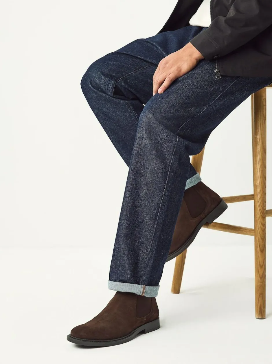 Next Brown Smart Suede Chelsea Boots