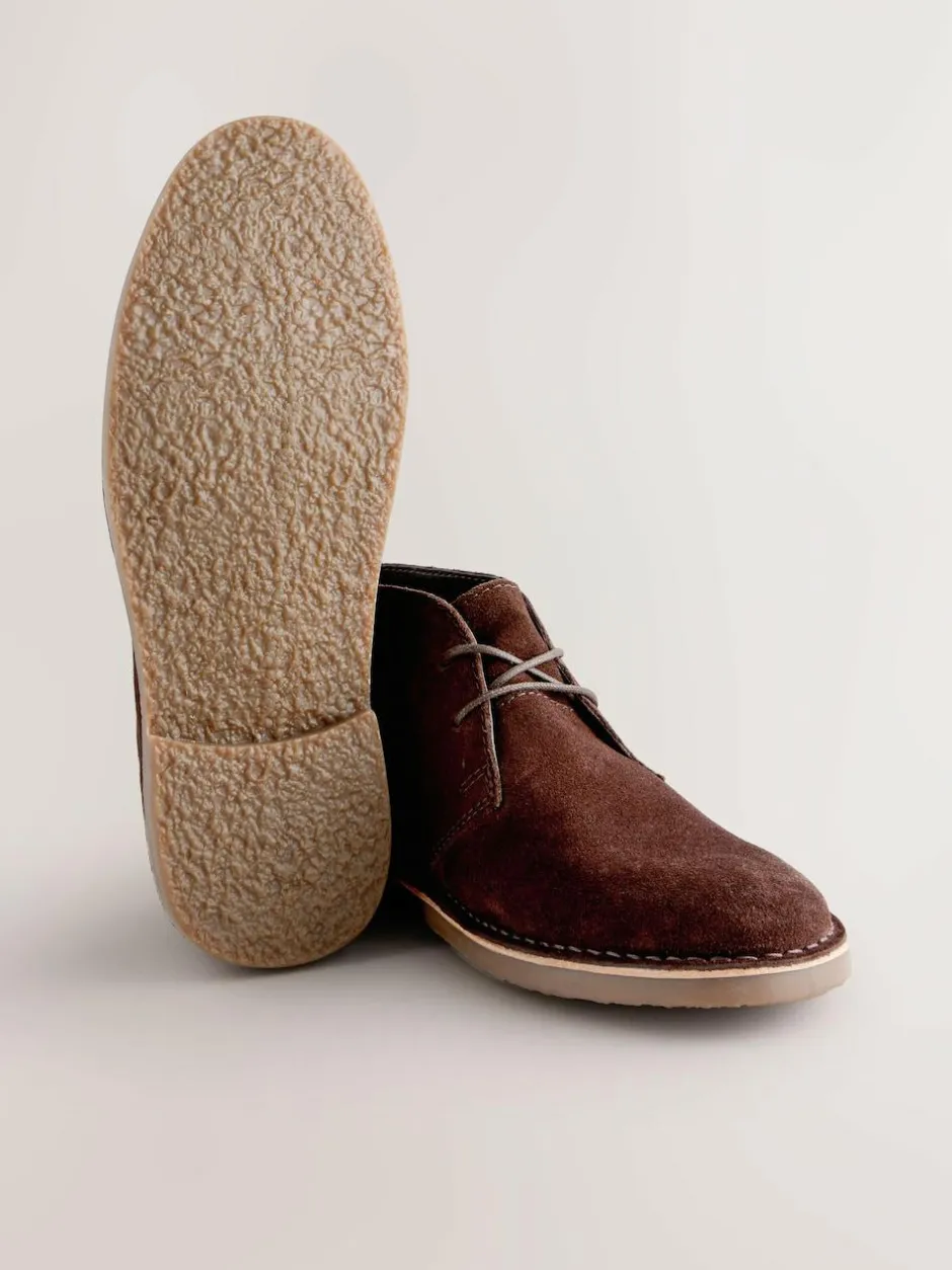 Next Brown Suede Desert Boots Sale