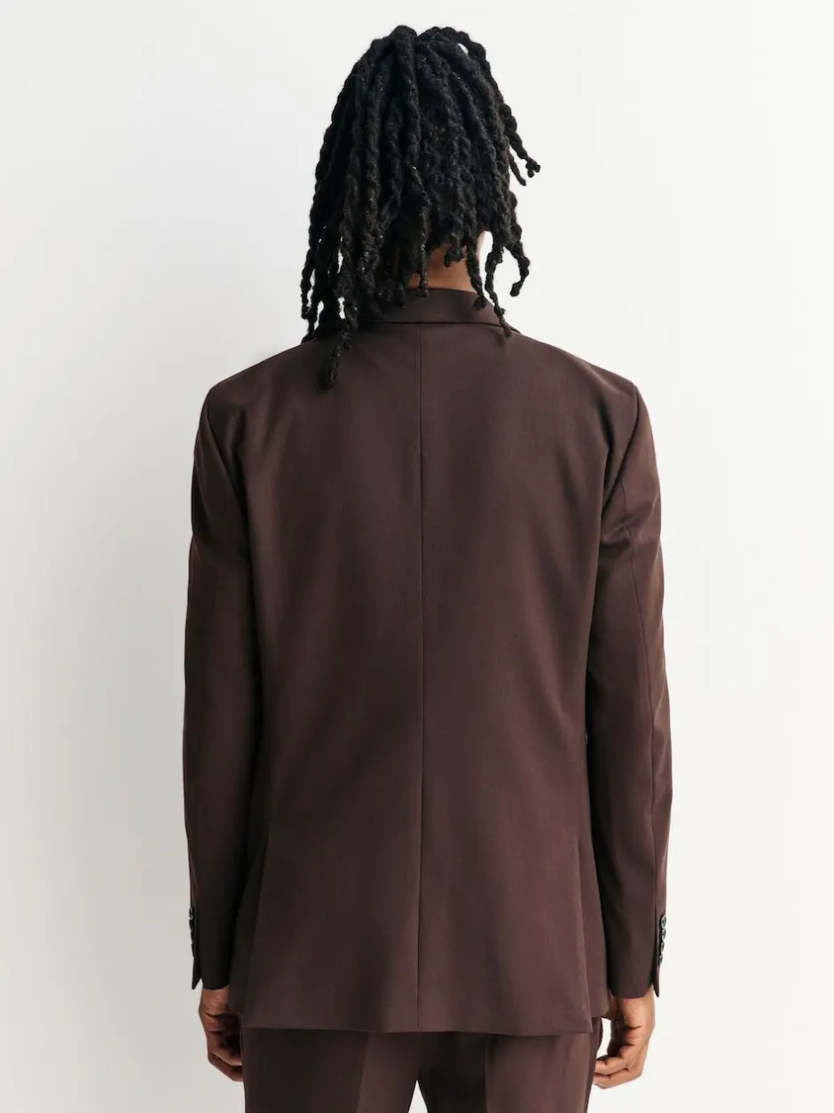 Next Brown Tailored Fit Motionflex Stretch Suit Jacket Online