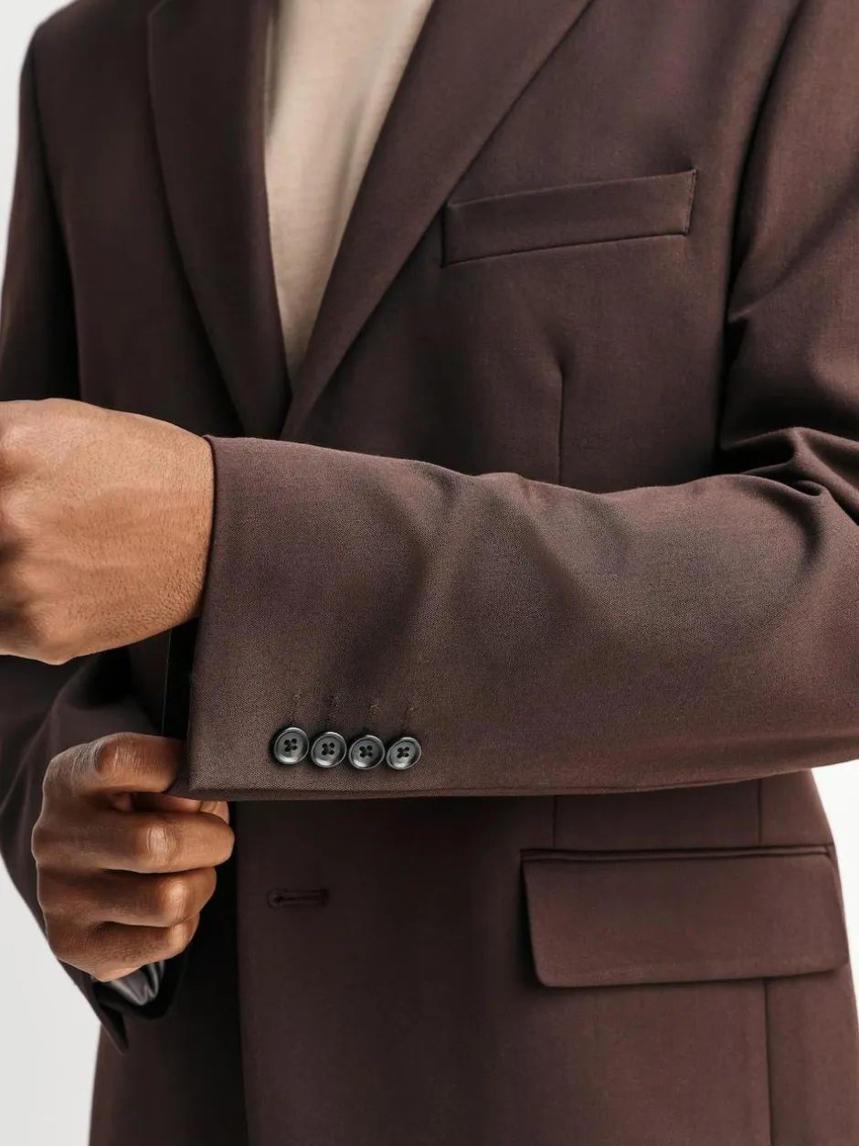 Next Brown Tailored Fit Motionflex Stretch Suit Jacket Online
