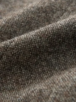 Next Tailored Fit Signature Abraham Moon 100% British Wool Donegal Suit Jacket Brown Discount