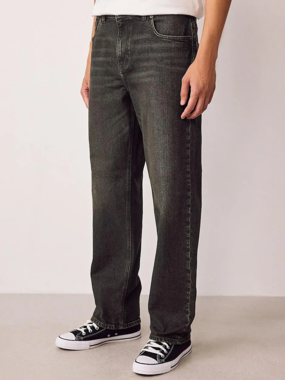 Next Brown Tint Straight Fit Vintage Wash Denim Jeans Best