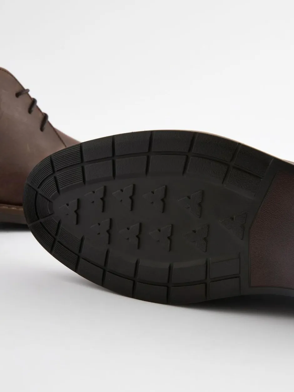 Next Waxy Leather Chukka Boots Brown Sale