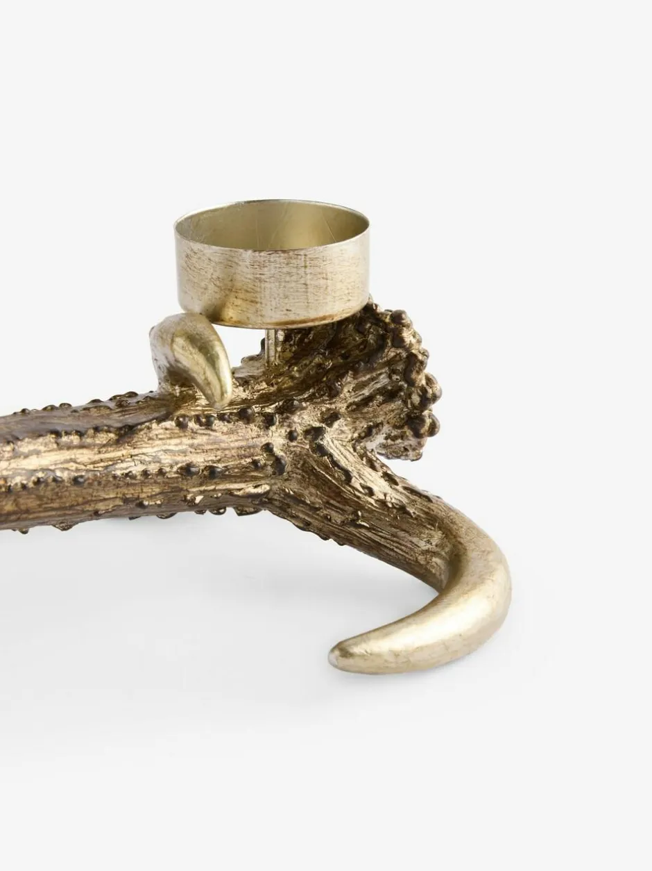 Next Brown/Gold Antler Candle Holder Tealight Sale