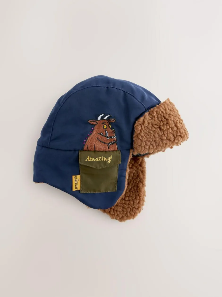 Next Brown/Navy Gruffalo Trapper Hat (1-6yrs) Hot