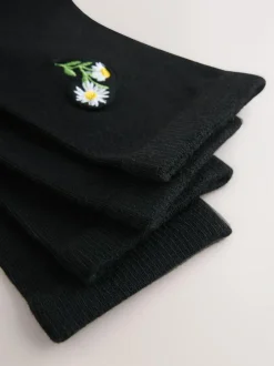 Next Bumble Bee Embroidered Motif Ankle Socks 4 Pack