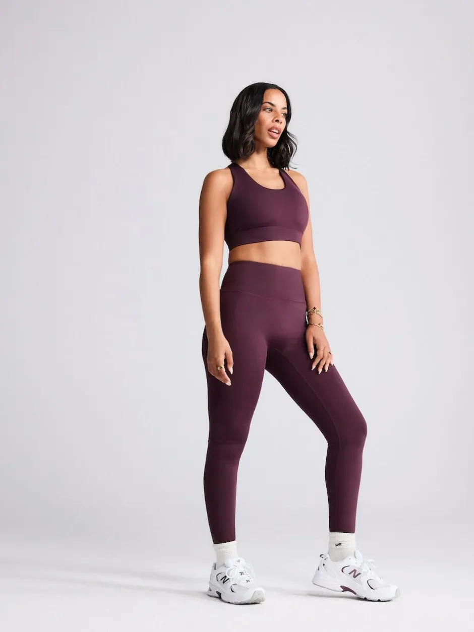 Next Burgundy Red Active Cross Back Sports Bra Discount